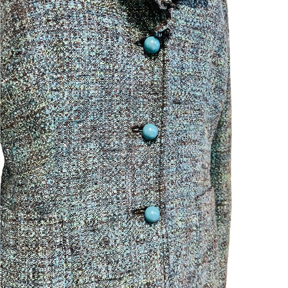 MOSCHINO Cheap and Chic Authentic Size 12 Jacket Virgin Wool Rayon Silk Blend - Picture 11 of 15